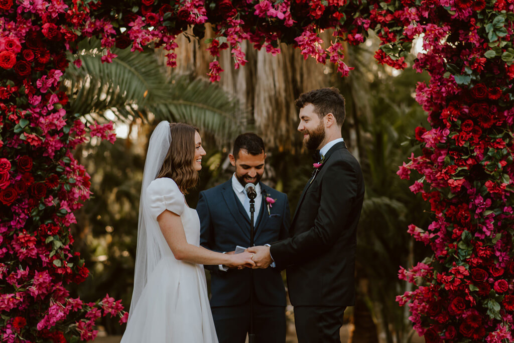 wedding trend magenta flowers