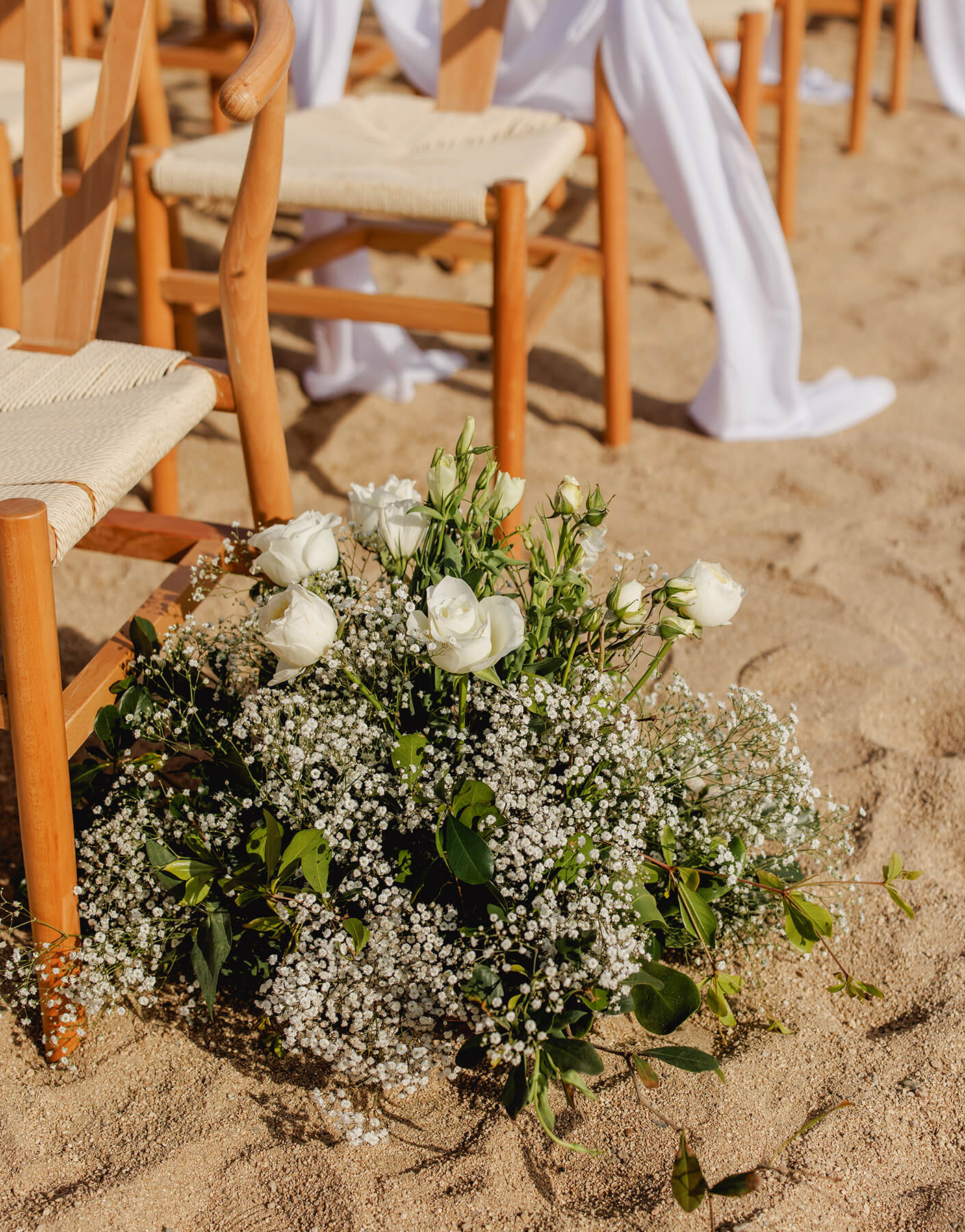 floral arrangements beach weddings los cabos