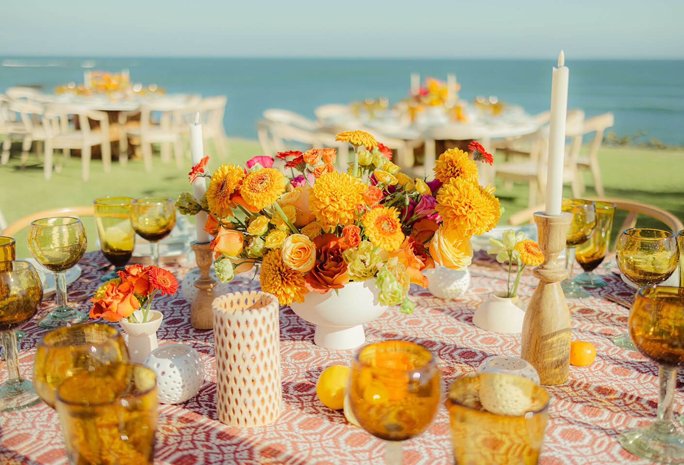 floral arrangements beach weddings los cabos