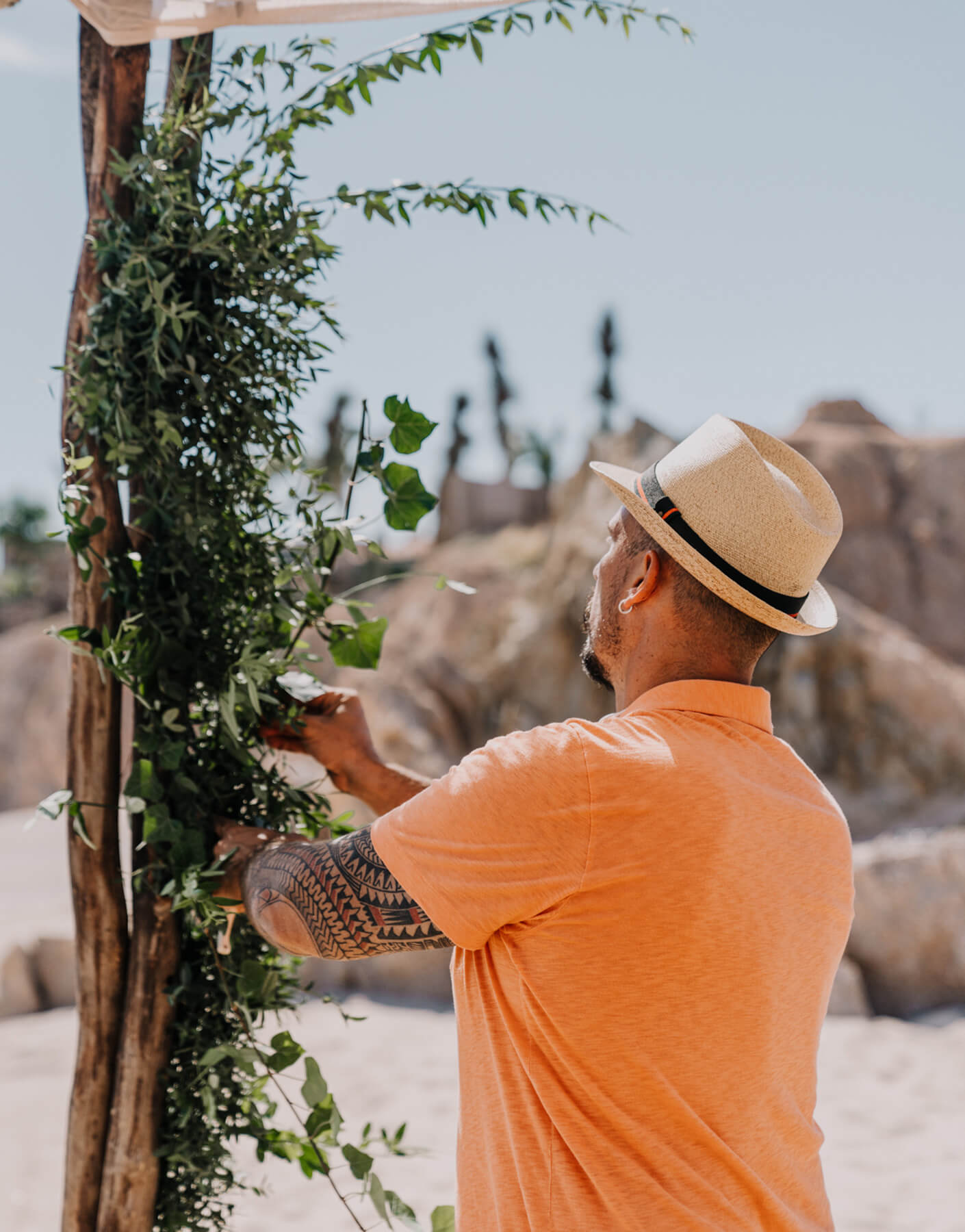 floral arrangements beach weddings los cabos